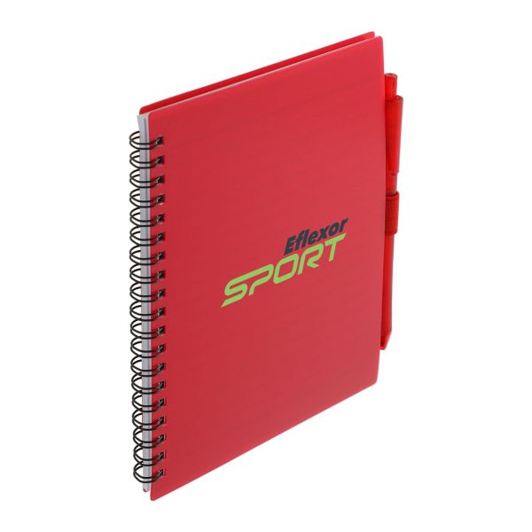 5.5” x 7” FSC Recycled Spiral Notebook w  RPET Pen Online now