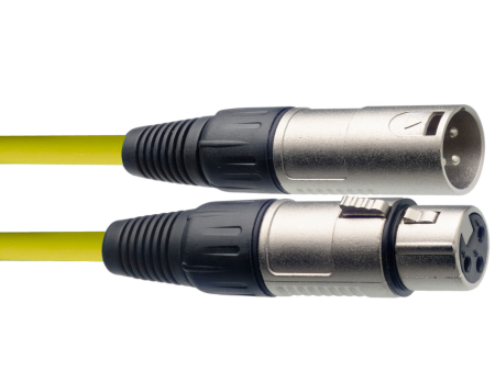 FTS C-10M-YL  XLR Male -XLR Female Microphone Cable 10M (Yellow) Sale