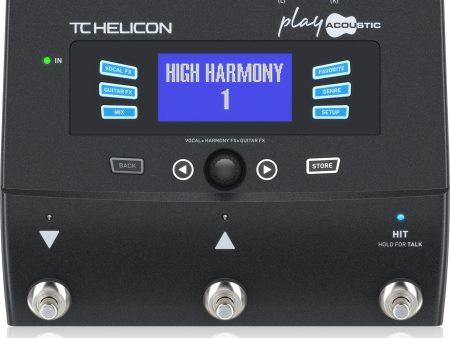 TC Helicon PLAY ACOUSTIC Vocal and Acoustic Guitar Effects Stompbox For Cheap