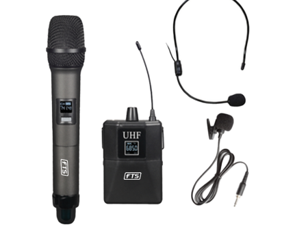 FTS Handheld Lapel Headset Wireless Microphones [FTS KU300] Fashion