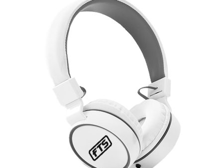 FTS Over-Ear Wired Headphones (White) [KD V6] For Sale