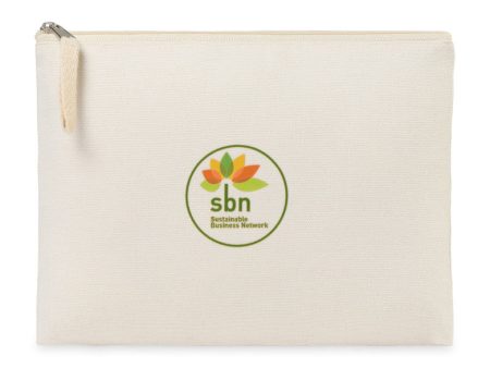 AWARE™ Recycled Cotton Zippered Pouch Discount