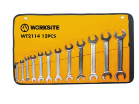 WorkSite 12Pcs Double Open-End Wrench Set [WT2114] Online Hot Sale