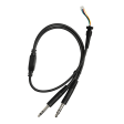 GA Twin Plug Cable for Lightspeed Zulu and Sierra Aviation Headset Online Sale