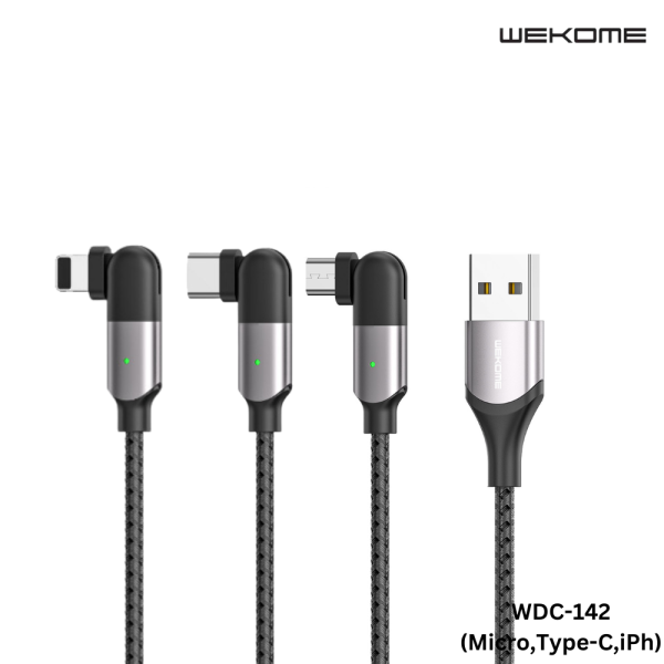 WK GAMING SERIES 3A REBULIC FO GAMES POWERFUL DOMINATORS 180 DEGREE ROTARY DATA CABLE FOR MICRO( WDC-142i)- iPhone Cable Online