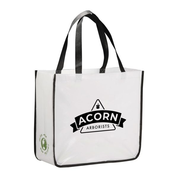 Gloss Laminated Non-Woven Shopper Tote Discount