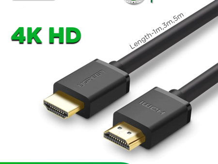 UGREEN HDMI Cable 4K HDMI 2.0 Male to Male High Speed HDMI Adapter 3D for Apple TV PS3 4 4 pro Nintendo Switch Projector HDMI（Black)-Intl - 3M Supply