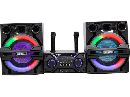 Omega Professional Home Theatre Speaker System with Mics [DVD-5133] Online now