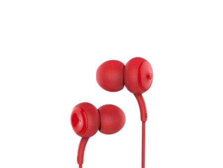 Remax RM-510 3.5mm Wired Earphone - Red on Sale