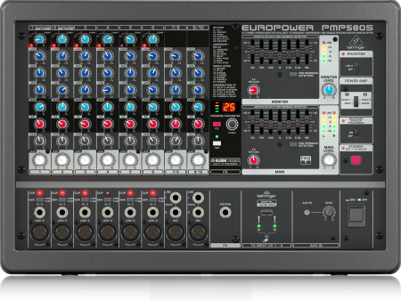 Behringer PMP580S 10-Channel 500W Powered Mixer on Sale