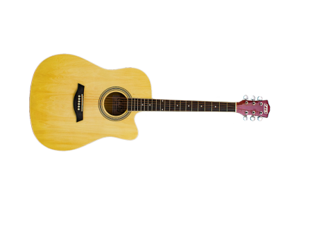 Full Size Cutaway Acoustic-Electric Guitar (Natural) [FTS-D-420CEQ-N] Online now