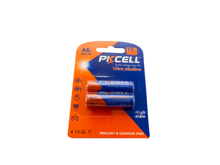 LR6-2B AA Battery 2Pcs Alkaline 1.5V, 400mins Sale