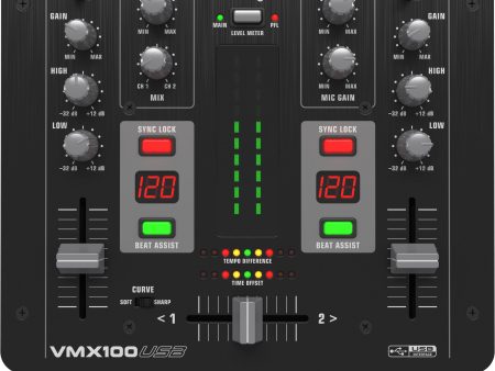 Behringer VMX100USB 2-Channel DJ Mixer Online