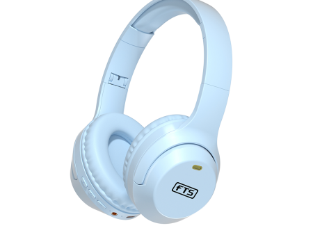 FTS Pure Audio Bluetooth Headphone Blue [FTS-KD55 BL] Online