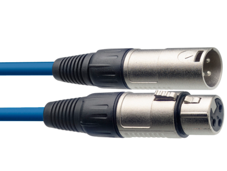 FTS C-10M-BL  XLR Male -XLR Female Microphone Cable 10M (Blue) Online now