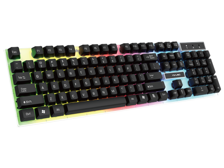 Mikuso Wired Waterproof splash design Keyboard Black [KB-C024 BK] on Sale