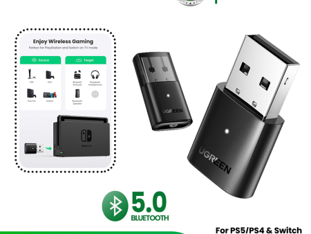 UGREEN CM408 USB 2.0 BLUETOOTH TRANSMITTER 5.0 Online