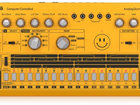 Behringer RD-6 AM Classic Analog Drum Machine (Yellow) Sale