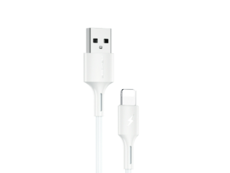 WK WDC-136I UPINE YOUPIN SERIES 3A DATA CABLE FOR IPH, iPhone Cable- White Fashion