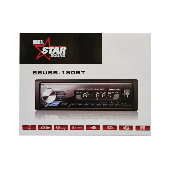 Starsound Single Din Media Player [SSUSB-180BT] Discount