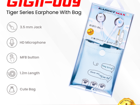 Gadget Max GiGii-009 Chill Guys Series Earphone - Blue on Sale