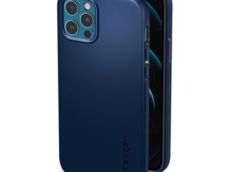 Spigen iPhone 12   12 Pro Thinfit Series-Navy Blue Online Hot Sale