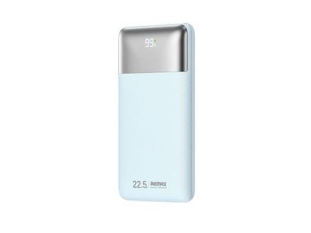 REMAX RPP-5 kiyuan Series 10000mAh PD+QC Fast Charging Power Bank(PD 20W+QC 22.5W) - Light Blue For Discount