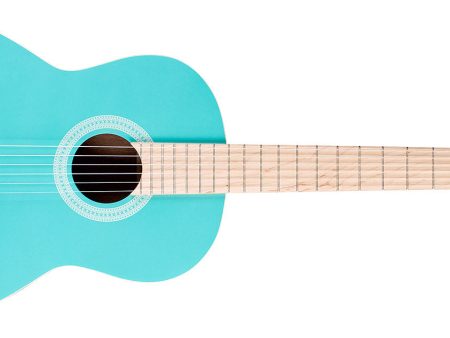 Cordoba Protege C1 Matiz Classical Guitar in Aqua with Color-Matching Nylon Gig Bag Fashion