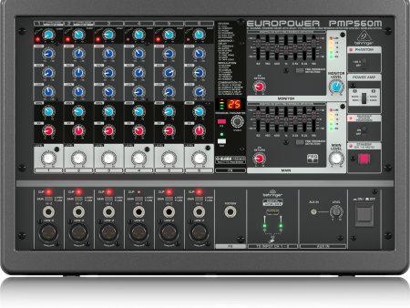 Behringer PMP560M 6-Channel 500W Powered Mixer Online Hot Sale