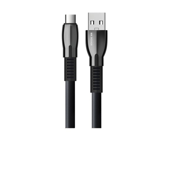 WK WDC-107A SENSH 2.4A DATA CABLE FOR TYPE-C (1M) - Black Online now