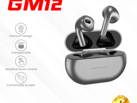 GADGET MAX GM12 TRUE WIRELESS BLUETOOTH  HEADSET (V5.1) TWS Earbuds Online Sale