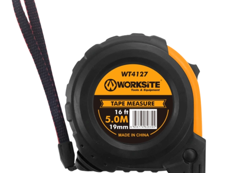 WorkSite 5mx19mm Tape Measure [WT4127] Fashion