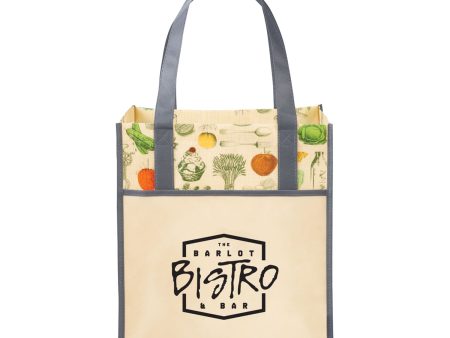 Big Grocery Vintage Laminated Non-Woven Tote Online Hot Sale