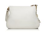 Tom Ford Jennifer White Large Leather Adjustable Strap Shoulder Bag For Cheap