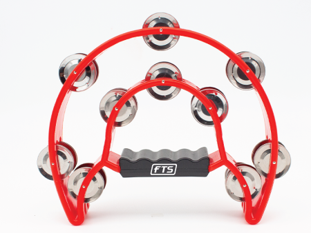 FTS Double Row Tambourine Red [FTS-JT-TX9-20 RD] Sale