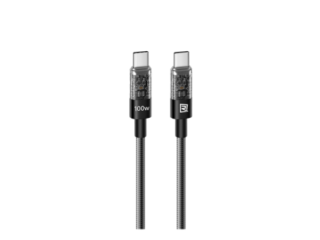 100W ( C to C )-REMAX RC-C162 C-C Walking Series 100W Type-C to Type-C Fast Charging Data Cable - Black on Sale