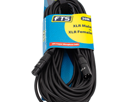 FTS 20m Xlr Male To Female [FTS-TX009-TX012 20M] For Sale