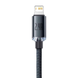 (Buy 1 Get 1) Baseus Crystal Shine Series Fast Charging Data Cable USB to iPhone 2.4A 2M -Black Online now