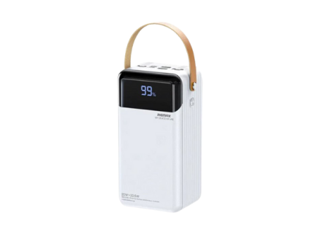 REMAX RPP-565 Lesu 2 Series 60000mAh PD+QC Fast Charging Power Bank(PD 20W+QC 22.5W) - White For Sale