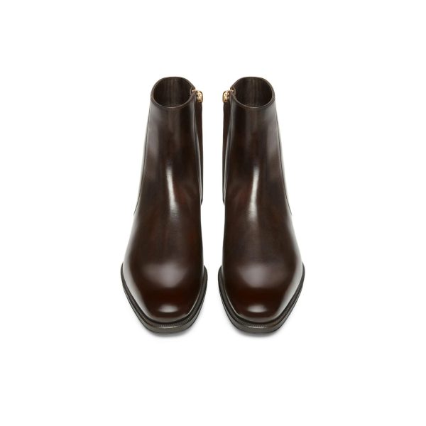 Tom Ford Edward Burnished Leather Zip Chelsea Boot Hot on Sale