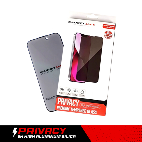 GADGET MAX Privancy iPhone 15 Pro 6.1  2.5D Anti-Peep Anti-Dust Tempered Glass Discount