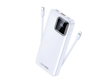 REMAX RPP-513 Suji Series 20000mAh PD+QC Fast Charging Power Bank(PD 20W+QC 22.5W) - White Online Sale