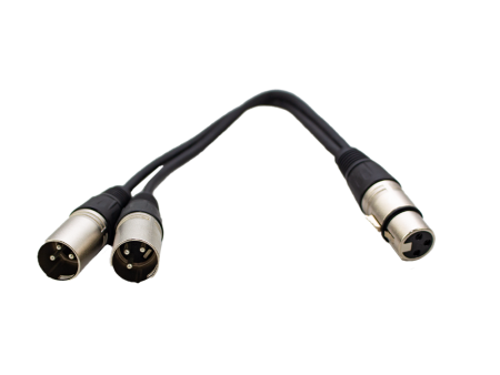 FTS XLR Female To 2x Xlr Male 0.3m OD:4.5mm*2 Discount