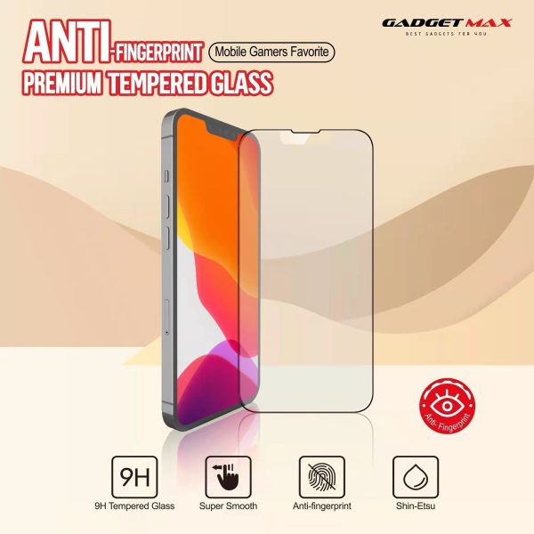 GADGET MAX Anti-Finger Print iPhone 15 Pro 6.1  2.5D Anti-Finger Print Tempered Glass Online Hot Sale