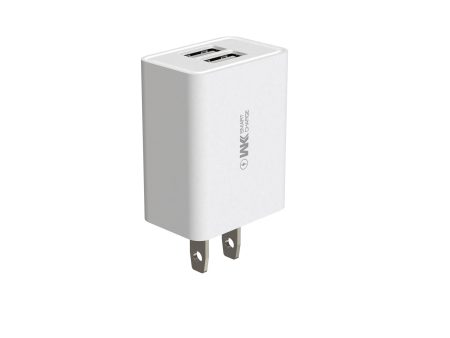 WK U56 Dual USB Charger  - White Discount