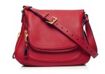 Tom Ford Jennifer Flame Red Medium Adjustable Strap Shoulder Bag on Sale