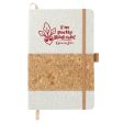 5.5  x 8.5  Recycled Cotton and Cork Bound Notebook Online Hot Sale