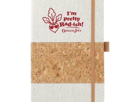 5.5  x 8.5  Recycled Cotton and Cork Bound Notebook Online Hot Sale