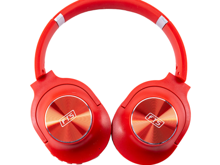 FTS Over-Ear Wireless Headphones (Red) [FTS KD21] Online