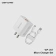 WK WP-U57 (TYPE-C) MAXSPEED FAST CHARGER SET WITH TYPE-C CABLE ,Charger , USB Phone Charger , Mobile Phone Charger , Smart Phone Charger , Andriod Phone Charger , Muti port usb charger , quick charger , cell phone charger , wall charger , Portable Charger on Sale